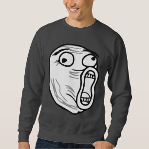 Sweatshirt De LOL de rire visage bruyant Meme de rage