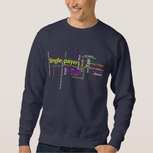 Sweatshirt de marine de nuage de mot