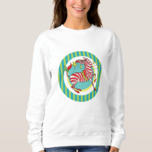 Sweatshirt de Noël de CaneZebra de sucrerie de