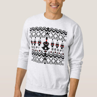 Sweatshirt de Noël "de point croisé" de robot