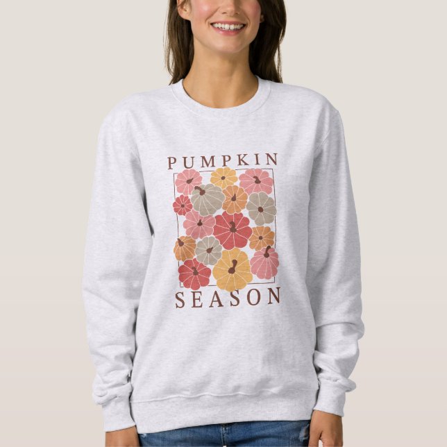 Sweatshirt de saison citrouille (Devant)