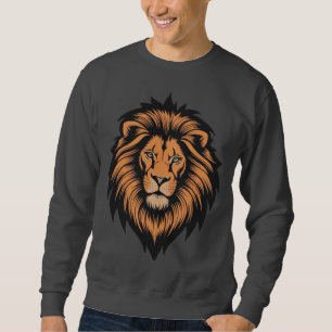 Sweatshirt de style Tatouage Tête de Lion