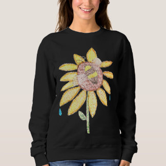 sweatshirt de tournesol en vitrail