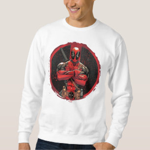 Sweatshirt Deadpool dans le logo Paint Splatter