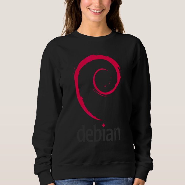 Sweatshirt Debian Linux  Programmeurs de logiciels développeu (Devant)