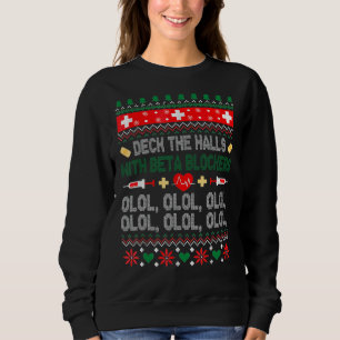 Sweatshirt Deck Les Halls Avec Blockers Bêta Infirmière Noël