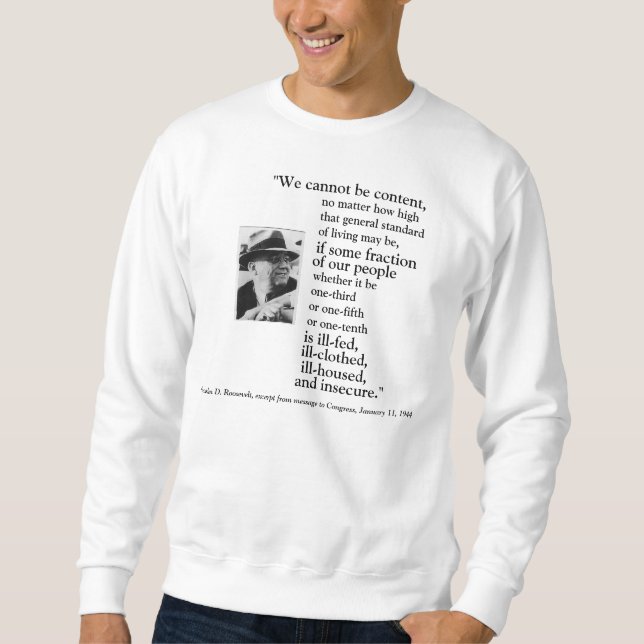 Sweatshirt DÉCLARATION de FRONT/BACK FDR 2ème DES DROITS, (Devant)