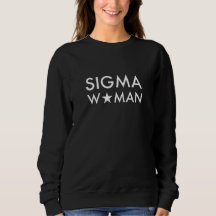 Déclaration d'état d'esprit de la femme Sigma Noir