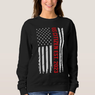Sweatshirt Décoration de citoyenneté américaine Nouveau citoy