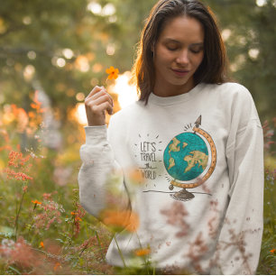 Sweatshirt Découvrez le Monde Graphique Aventure