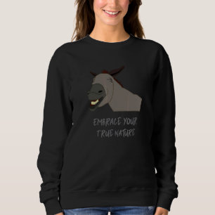 Sweatshirt Découvrez votre véritable nature Cheval d'âne
