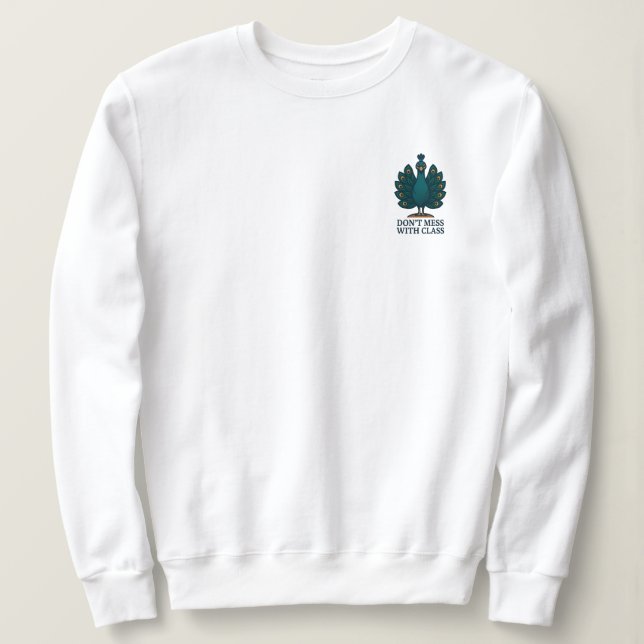 Sweatshirt Défauts et fleurs (Design devant)