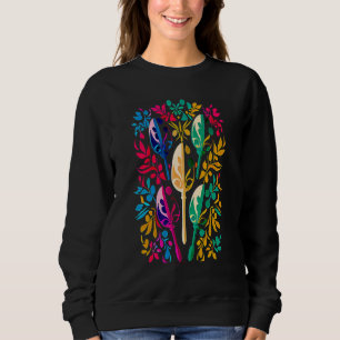 Sweatshirt Défilé de carnaval Mardi Gras avec fête de perles 