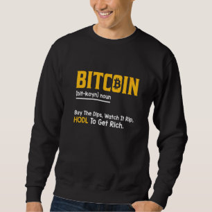 Sweatshirt Définition Bitcoin Crypto Invest Citation 1