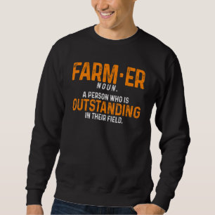 Sweatshirt Définition de fermier Nom Fermier Agriculture Trac