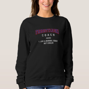 Sweatshirt Définition de l'entraîneur de ski freestyle Humou