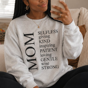 Sweatshirt Définition de Maman Minimaliste Confort Inspirant