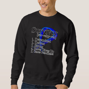 Sweatshirt Définition de survivant - cancer du colon