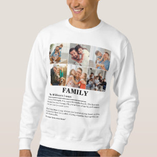 Sweatshirt Définition personnalisée de la famille de collages