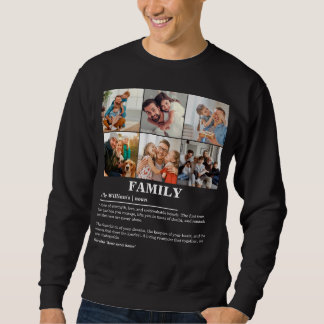 Sweatshirt Définition personnalisée de la famille de collages