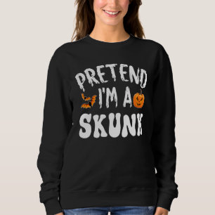 Sweatshirt Déguisement de fête d'Halloween de mouffette pour