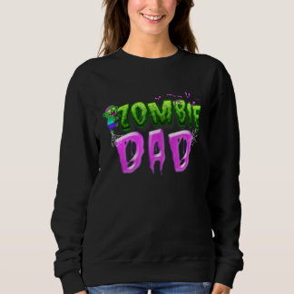 Sweatshirt Déguisement de zombie papa pour la fête d'Hallowee