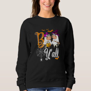 Sweatshirt Déguisement d'Halloween de fermier Cow Boo Y'all