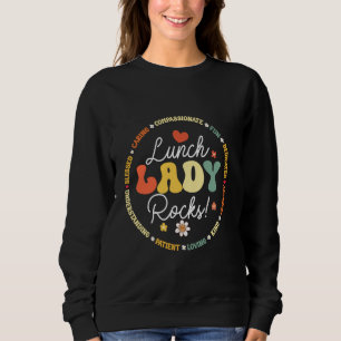 Sweatshirt Déjeuner Dames Rock Crew Funny School Cafétéria Wo