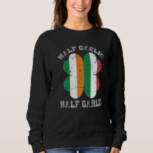 Sweatshirt Demi-gaélique demi-ail italien irlandais Saint Pat