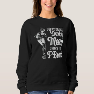 Sweatshirt Dérby À Roulettes De Patinage Femme Pour Une Maman