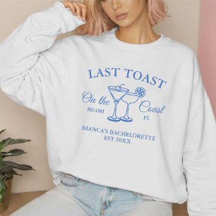 Sweatshirt Dernier Toast sur la côte Beach Bachelorette fête