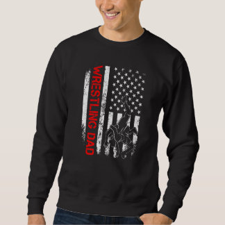 Sweatshirt Des Hommes Nous Luttent Drapeau Américain Pour Pèr