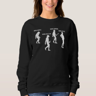 Sweatshirt Des singes en évolution qui fonctionnent à distanc