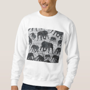 Sweatshirt Design Motif en béton éléphant
