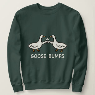 Sweatshirt Dessin animé de l'oie drôle   Fist Bump Oies Anima
