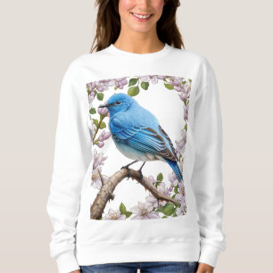 Sweatshirt Dessin animé du merlebleu des montagnes avec syrin