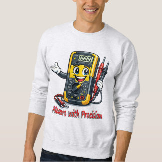 Sweatshirt Dessin Animé Multimètre Mesure Avec Pré