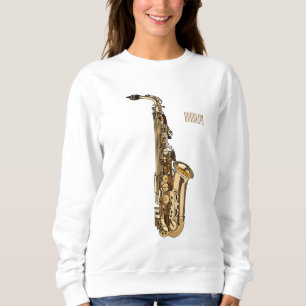 Sweatshirt dessin animé saxophone