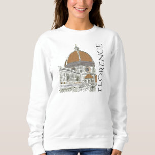 Sweatshirt Dessin stylo et encre du Duomo Florence Italie