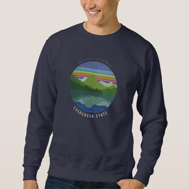 sweatshirt d'état à feuillage persistant (Devant)