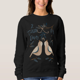 Sweatshirt Deux Tourterelles Doves 12 Jours De Noël Chanson C