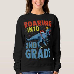 Sweatshirt Deuxième Année Roaring Dino Kid Retour À L'École 2