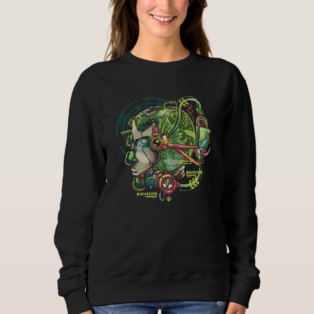 Sweatshirt DEVENEZ ÉCOLO IRobot (Devant)