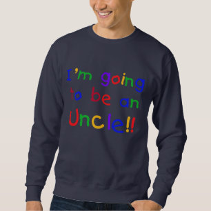 Sweatshirt Devenir un oncle Couleurs primaires Texte