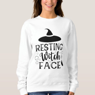 Sweatshirt Devis d'Halloween amusant pour la sorcière de repo
