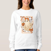 Sweatshirt d'Halloween Fantôme Vintage