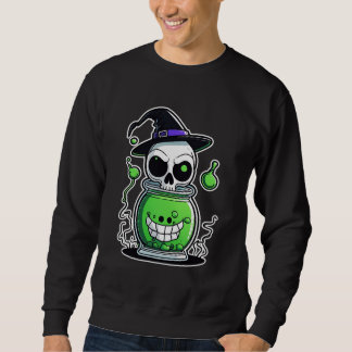 Sweatshirt d'Halloween pour le crâne et le poison