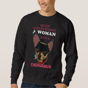 Sweatshirt Dictons de chien Chihuahua maman papa promenade él