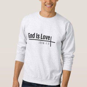 Sweatshirt Dieu est amour - Bible Verse