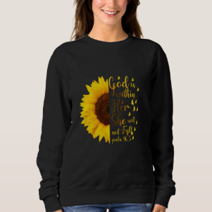 Sweatshirt Dieu est en elle Elle ne tombera pas Psaume 465 Ch